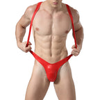Borat - V-formad läderlacks sexig outfit