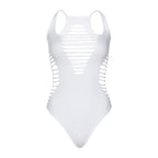 LEG AVENUE - BODY THONG RACERBACK BLACK