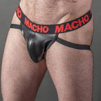 MACHO - MX25RC JOCK RED LEATHER S