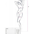 PASSION - BS095 BODYSTOCKING ROJO TALLA UNICA