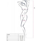 PASSION - BS099 BODYSTOCKING NEGRO TALLA UNICA