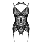 LIVCO CORSETTI FASHION - GIELLANDRA FOR THE SENSES COLLECTION CORSET + PANTY NEGRO