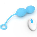 ARMONY - BLOSSOMS VAGINAL DUMBBELL VIBRATION REMOTE CONTROL 10 VIBRATIONS BLUE