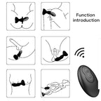ARMONY - EXTREME A BLOOM ROSE VIBRATOR & ANAL PLUG REMOTE CONTROL BLACK