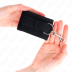 KINK - NYLON BIND HOOK&LOOP WRIST RESTRAINTS BLACK MODEL 2 ADJUSTABLE 18-35 CM X 6 CM