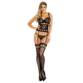 LIVCO CORSETTI FASHION - MEITHEM CF 90523 CORSET + PANTY BLACK L/XL