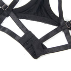 SUBBLIME - 955205 BRA SET WITH ADJUSTABLE BLACK BOW L/XL