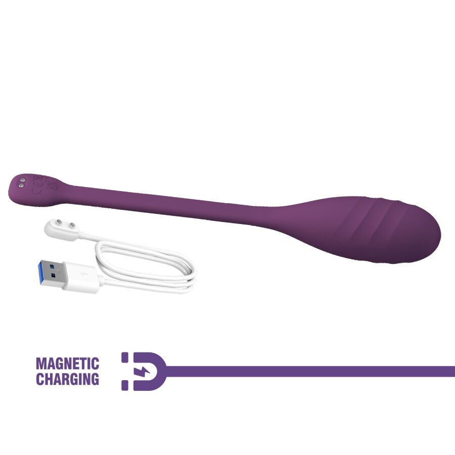 PRETTY LOVE - LEVIATHAN APP CONTROLLED VIBRATOR PURPLE