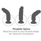 KING COCK - 25.5 CM VIBRATING COCK FLESH
