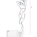 PASSION - WOMAN BS024 BODYSTOCKING BLACK ONE SIZE