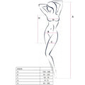 PASSION - WOMAN BS026 BODYSTOCKING WHITE DRESS STYLE ONE SIZE