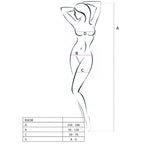 PASSION - WOMAN BS038 BODYSTOCKING BLACK ONE SIZE