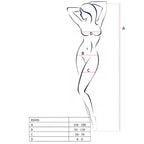 PASSION - WOMAN BS045 BODYSTOCKING BLACK ONE SIZE
