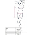 PASSION - WOMAN BS027 BLACK DRESS STYLE BODYSTOCKING ONE SIZE