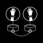 FETISH SUBMISSIVE - VEGAN LEATHER HANDCUFFS WITH NOPRENE LINING