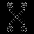 FETISH SUBMISSIVE - VEGAN LEATHER HANDCUFF UNION