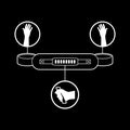 FETISH SUBMISSIVE - NOPRENE LINING HANDCUFFS WITH HANDLE