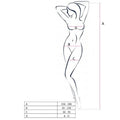 PASSION - WOMAN BS051 BODYSTOCKING BLANCO