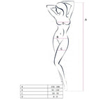 PASSION - WOMAN BS047 BLACK BODYSTOCKING ONE SIZE